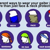 Matching Face / Neck Protection - Gaiters / Buffs